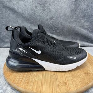 Nike Air Max 270 Shoes Boys Size 6.5Y Black White Running Sneakers 943345-001
